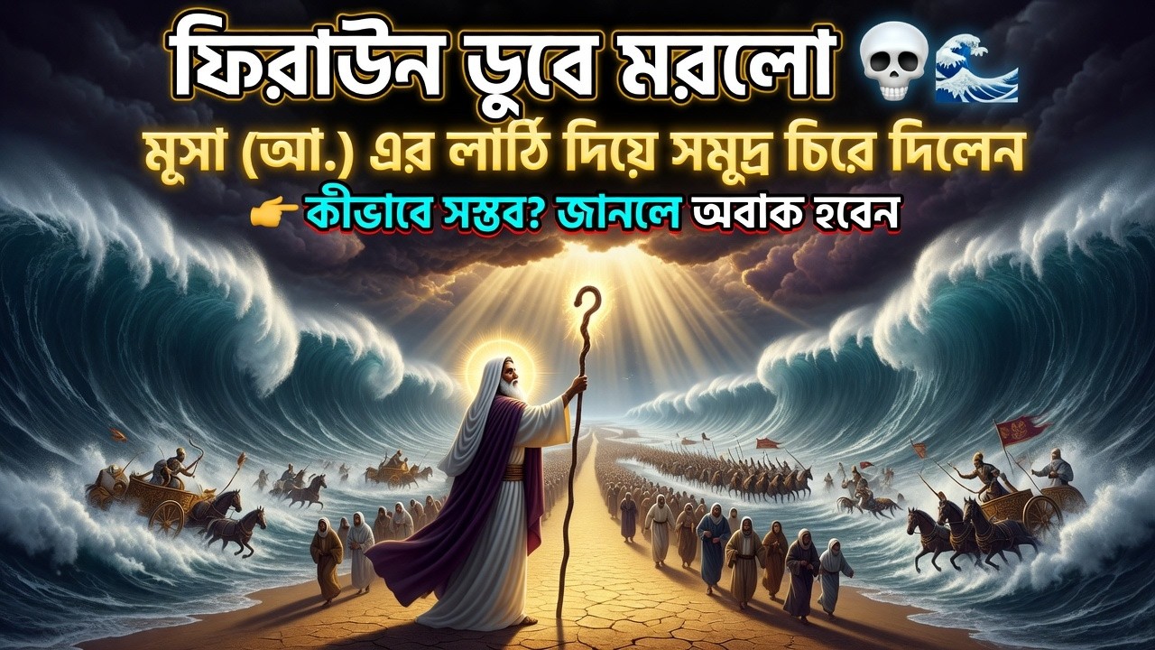 ফিরাউনের করুণ পরিণতি: সমুদ্র দুভাগ হওয়ার সেই অলৌকিক ইতিহাস | হযরত মূসা (আ.) |The Voice of Iqra