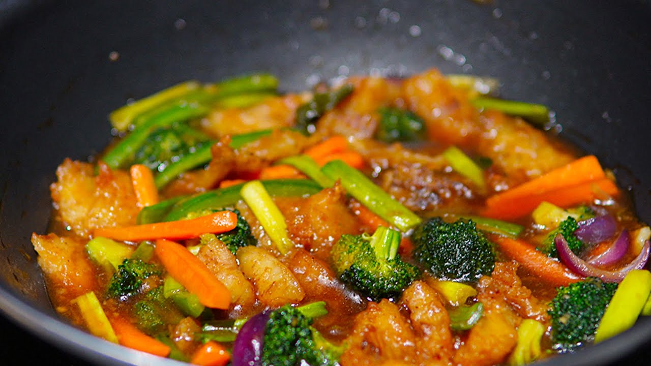 FISH AND VEGETABLE STIR FRY