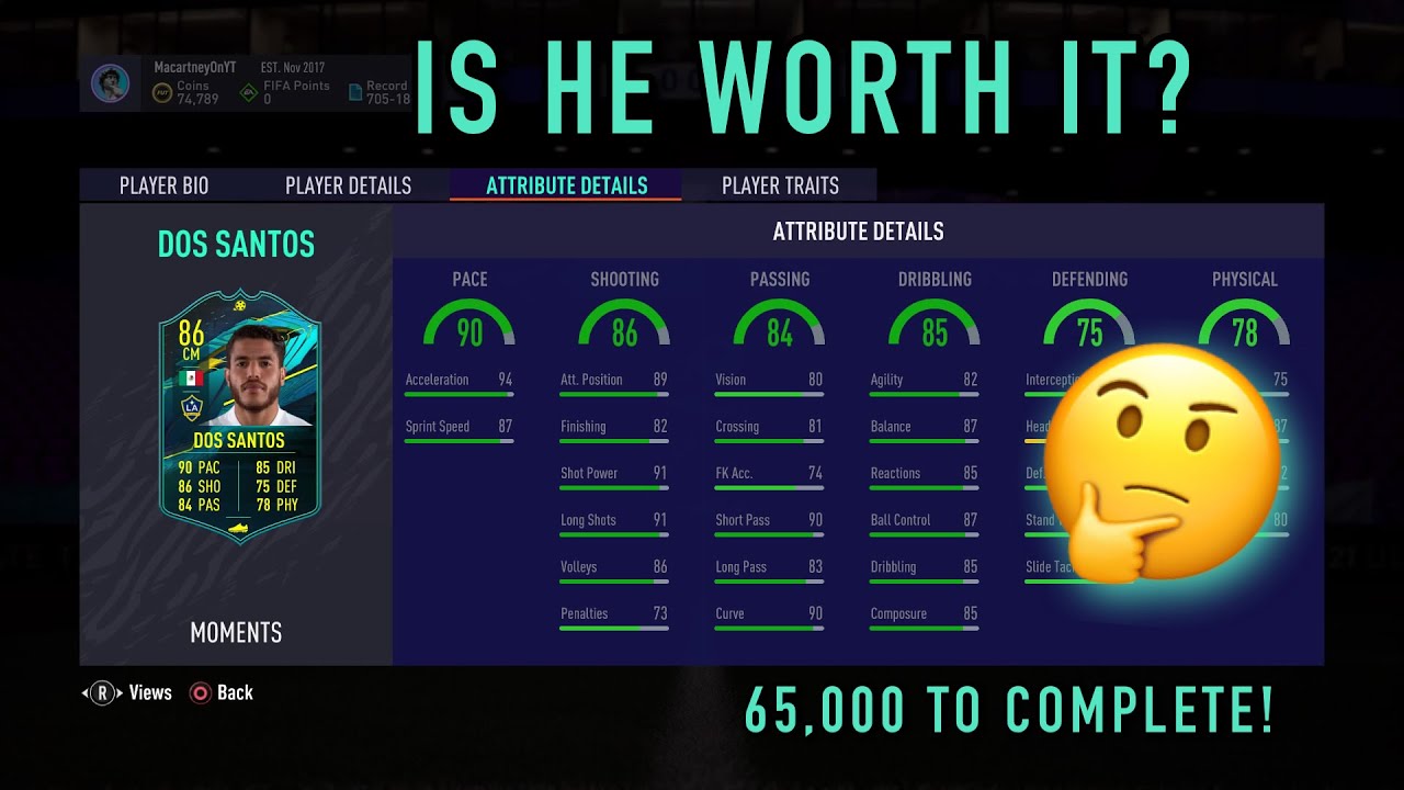 IS PLAYER MOMENTS SBC 86 JONATHAN DOS SANTOS WORTH IT? | PLAYER MOMENTS SANTOS PLAYER REVIEW! - FUT