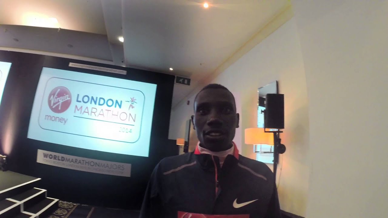 London marathon 2014 interview with Stanley Biwott