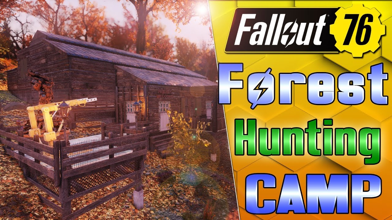 PIONEER SCOUT/HUNTER CABIN - FALLOUT 76 CAMP BUILD!