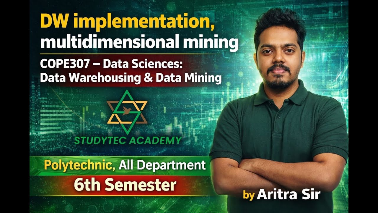 DW implementation, multidimensional mining | COPE307 – Data Sciences: Data Warehousing & Data Mining