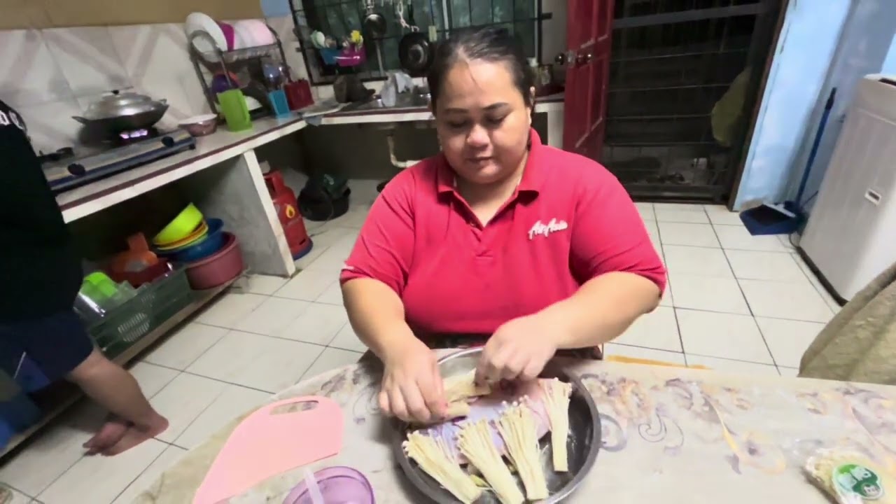 Lauk Makai Malam Ikan Talapia Kukus Campur Enoki,Entimun Kaus,Rekung Manok//Simple Aja