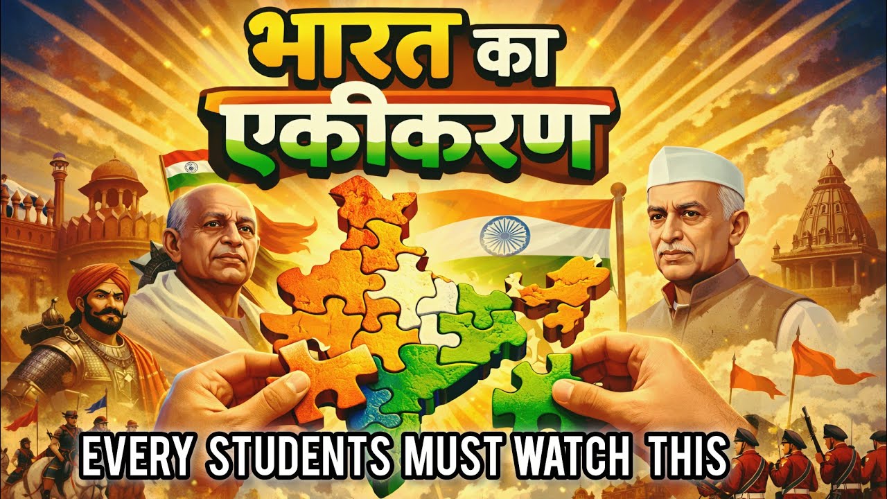 भारत का एकीकरण: आज़ादी के बाद भारत कैसे बना एक? 🇮🇳#study #education #viral #