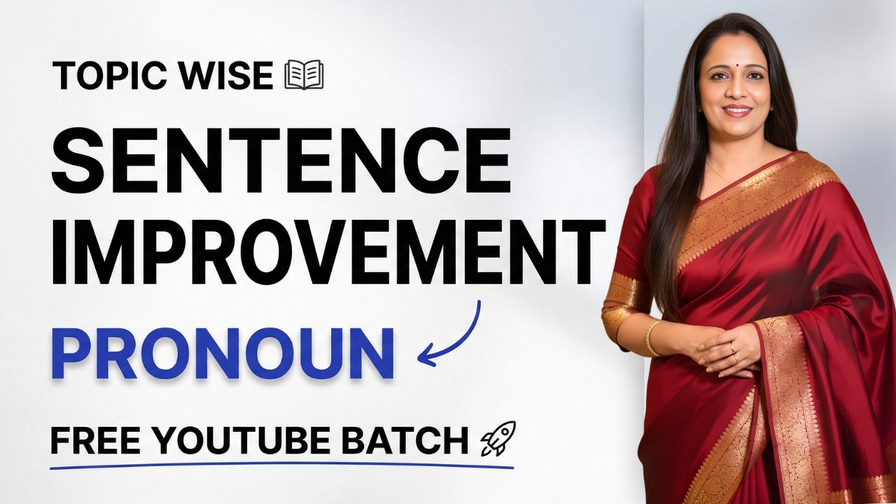 Topic Wise Sentence Improvement | Pronoun | English With Rani Ma'am