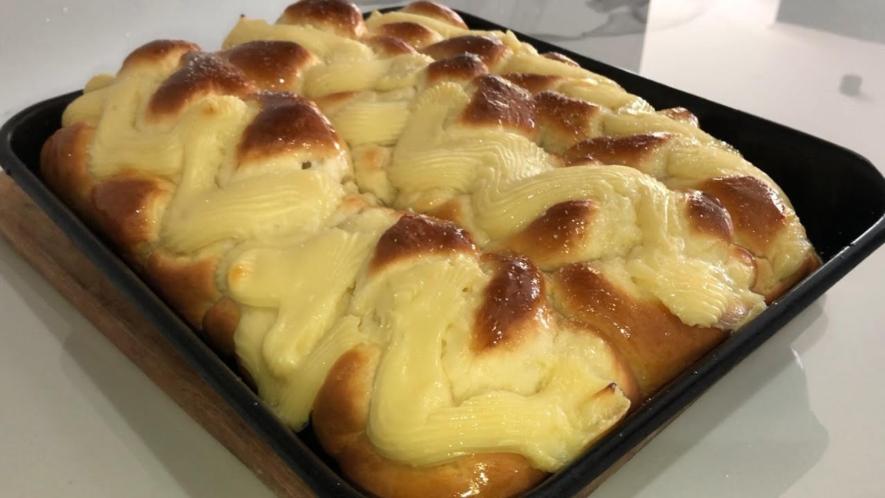 Con 1 Kilo de harina hacemos trenzas con crema pastelera para vender!