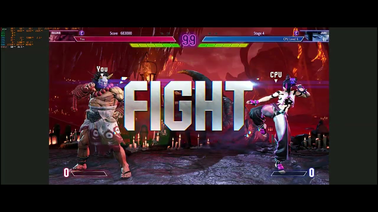 Street Fighter 6 Steam1440p60 R7 9700X RX 7800XT (no mods this time) Gouki arcade/hard mode.