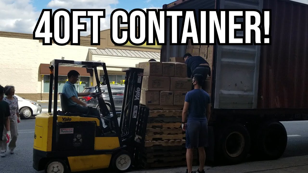 Unloading an entire 40ft container full of products | Venture Vlog #12