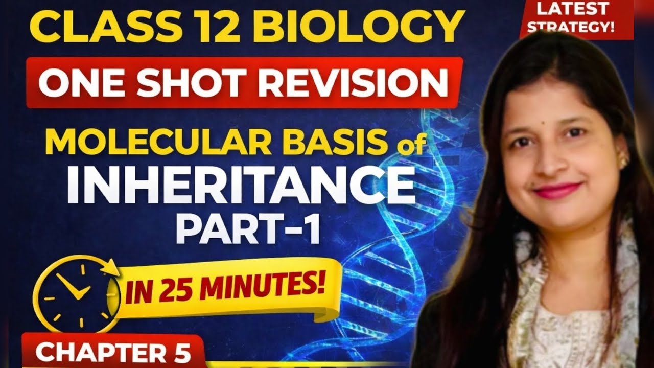 Class 12 Biology Chapter 5 | Molecular Basis of Inheritance Part-1 | Super Fast Revision