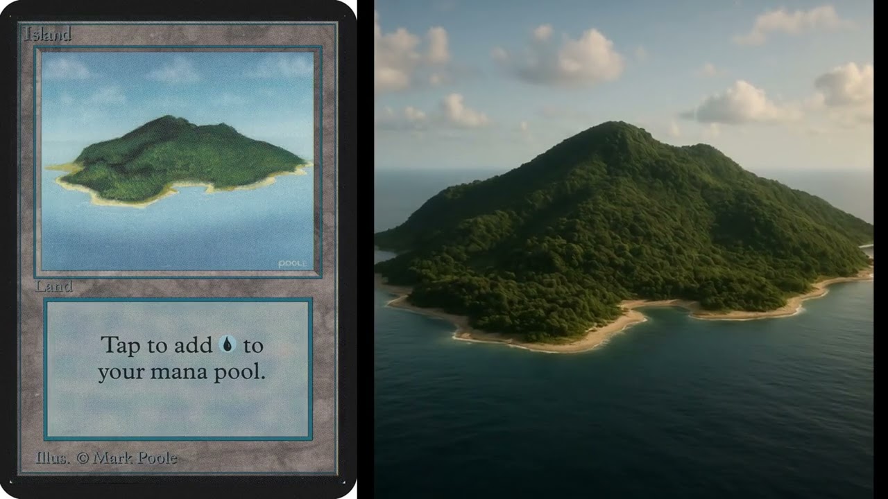 Magic the Gathering Cinematic -Limited Edition Alpha- land cards #LEA