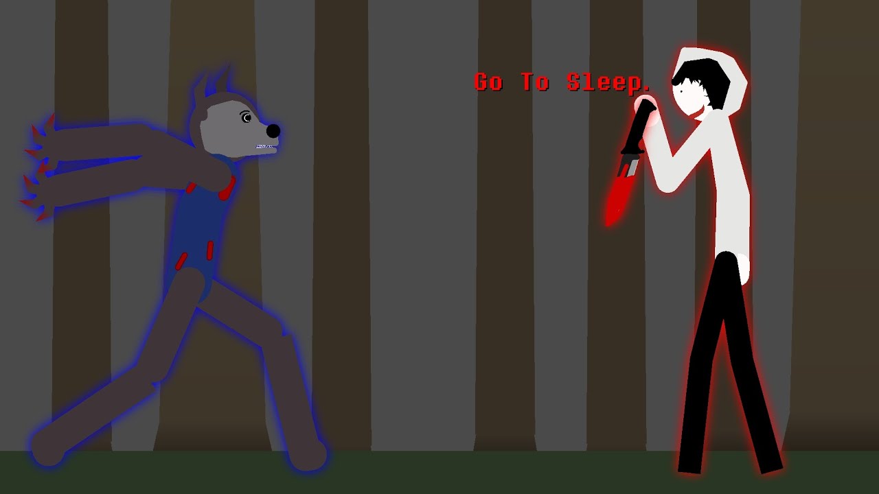 The Wolf(FoxyMations) Vs Jeff The Killer(Creepypasta)