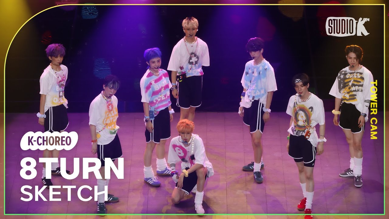 [K-Choreo Tower Cam 4K] 에잇턴 'SKETCH' (8TURN Choreography) l @MusicBank KBS 230804