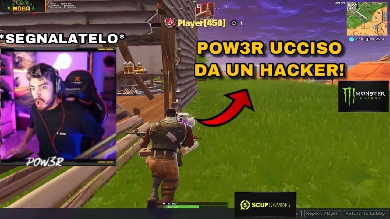 POW3R VIENE UCCISO DA UN HACKER IN LIVE E LO SPECTA!! REAZIONE EPICA!!