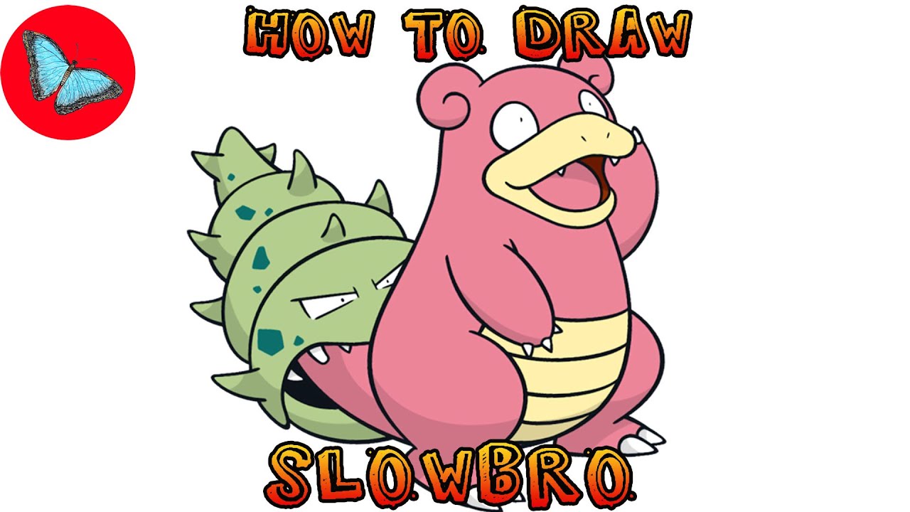 How To Draw Pokemon - Slowbro | Drawing Animals