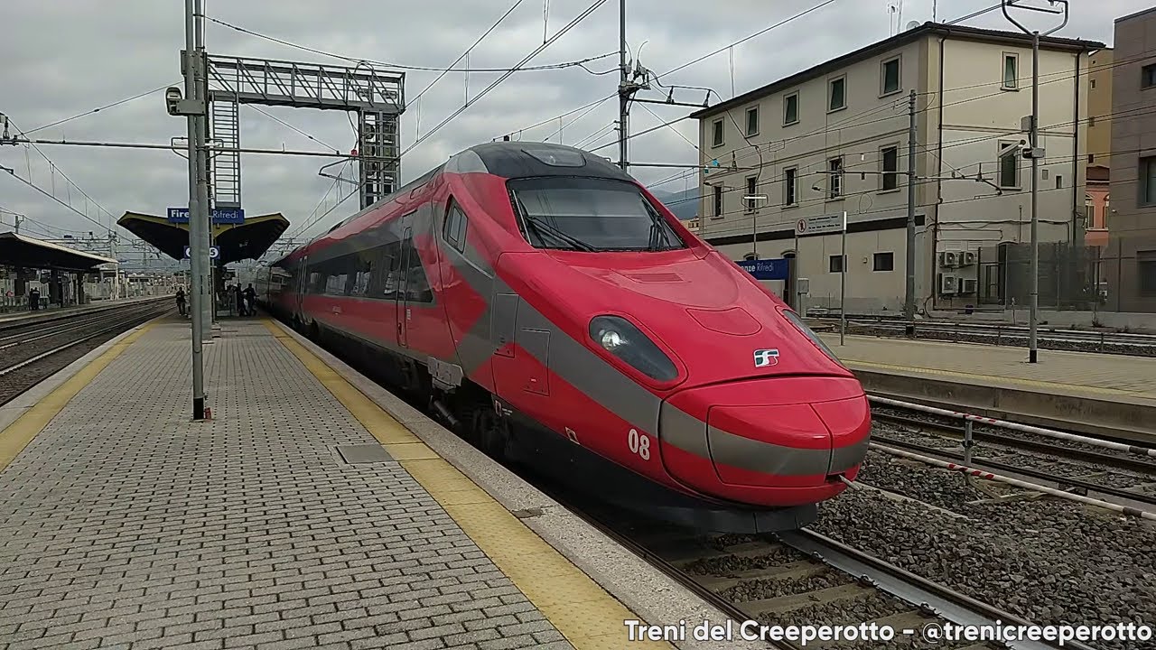 Treno Frecciarossa con ETR600.08 in transito a Firenze Rifredi (10/10/2023)