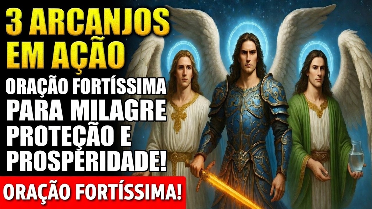 3 Arcanjos em Ação – Oração Fortíssima para Milagre, Proteção e Prosperidade!