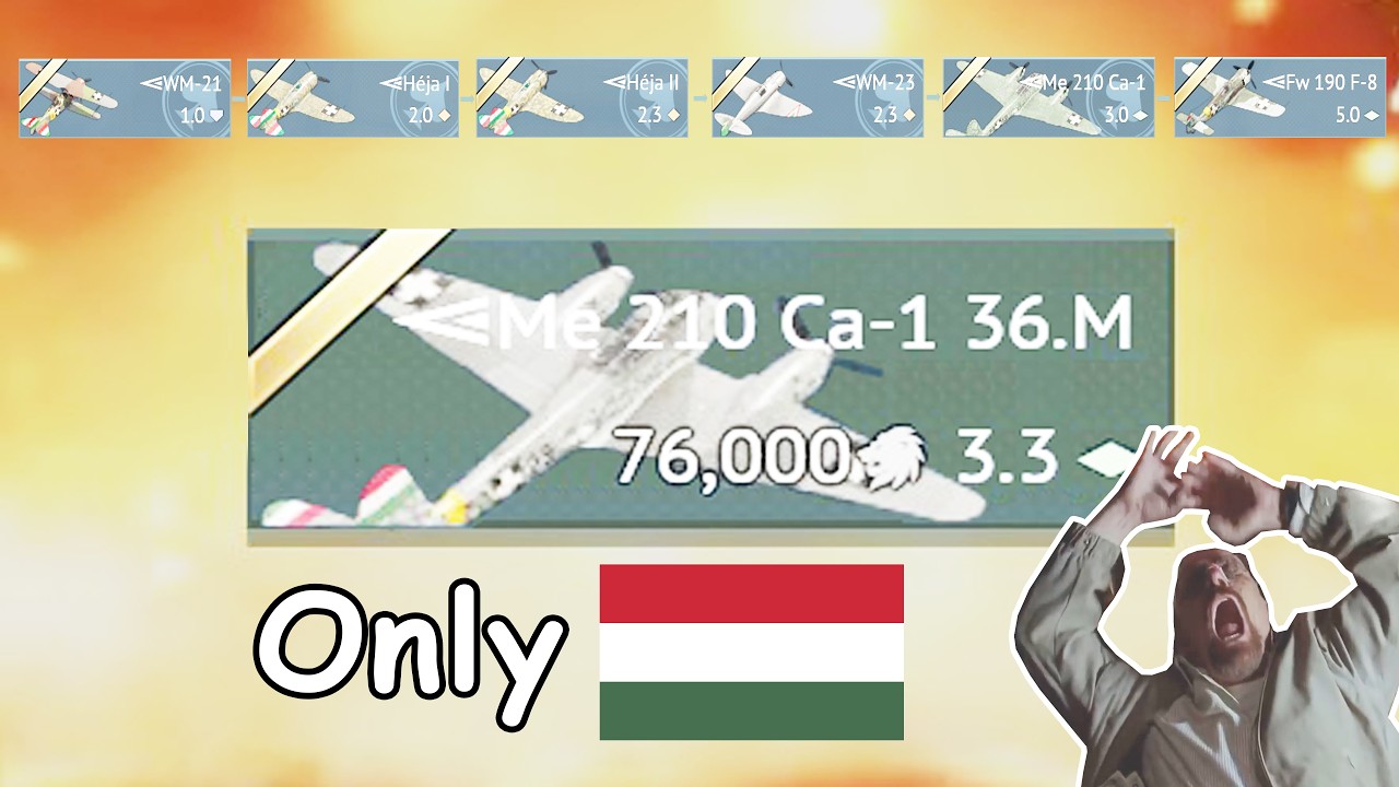 Grind New Hungarian Aircrafts 💀 But Using Only Hungarian Aircrafts