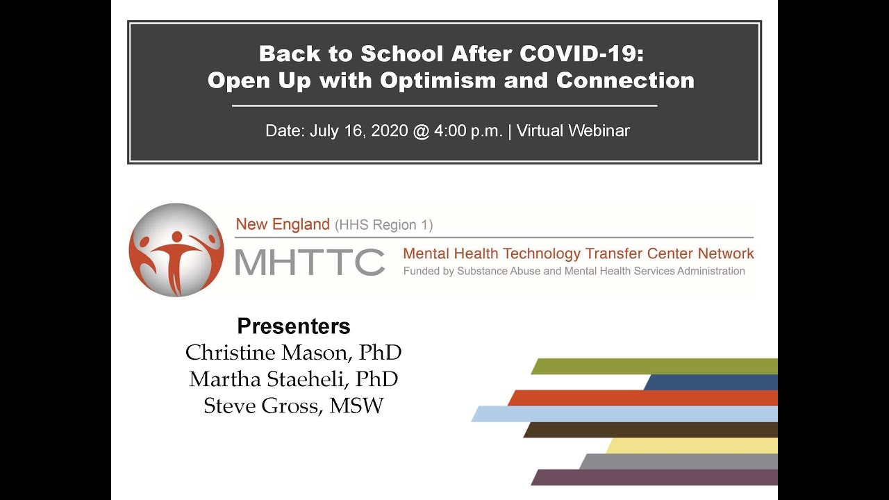Back to School After COVID-19: Open with Optimism and Connection
