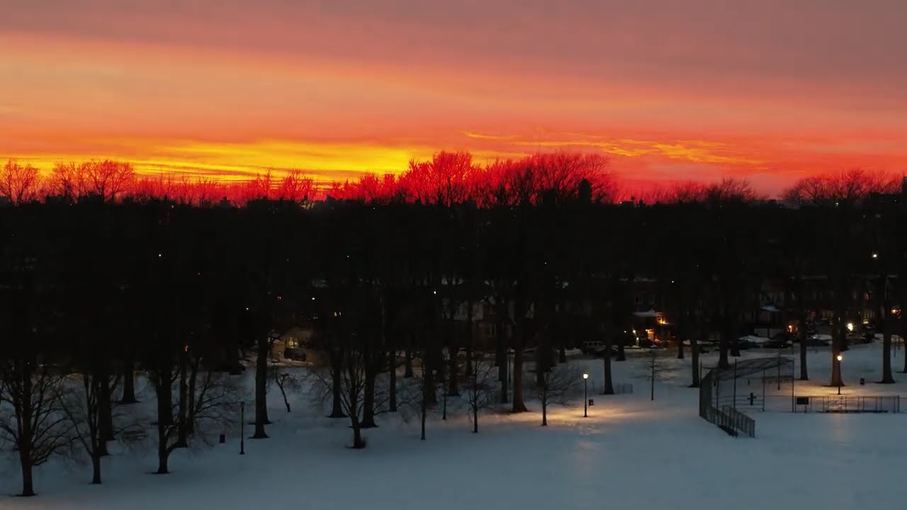 0j0s-3y3s Marine Park, Brooklyn, New York City.  Sunset 02 10 2026