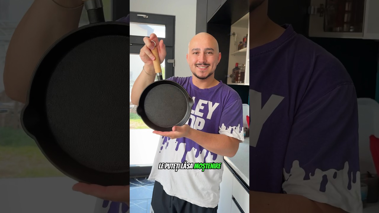 Tigaie de fonta 🍳 #tigaie #fonta #tigaiedefonta #asezonare #intretinere #mancare #tutorial