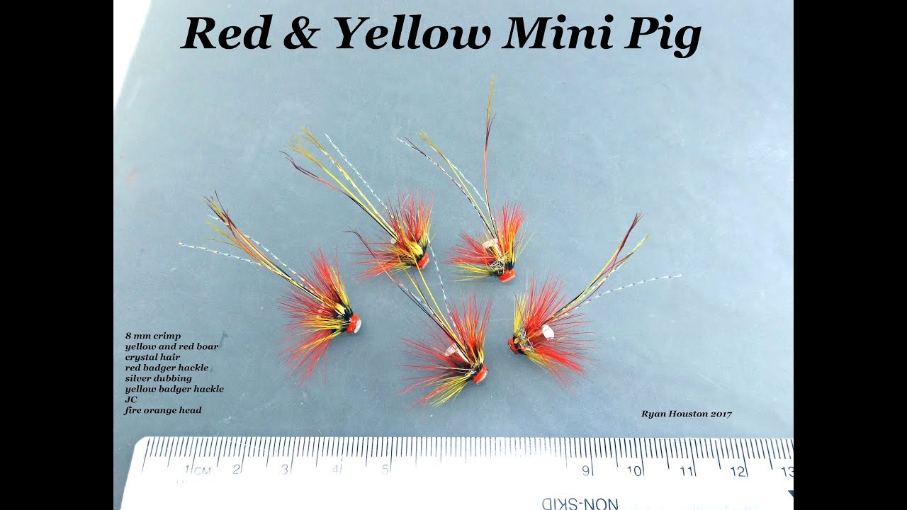 TYING THE RED & YELLOW MINI PIG SALMON FLY WITH RYAN HOUSTON 2017
