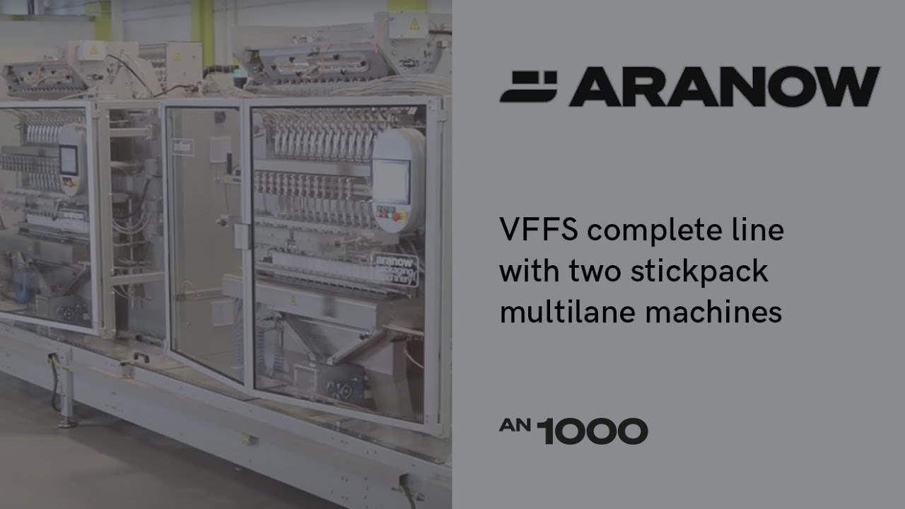 VFFS complete line with two stickpack multilane machines | an1000
