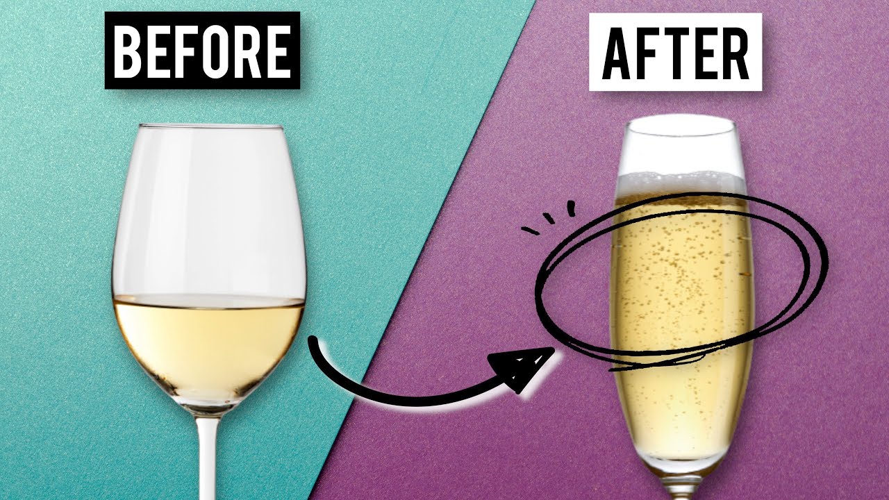 Turn Any Crappy White Wine Into Fancy Champagne?
