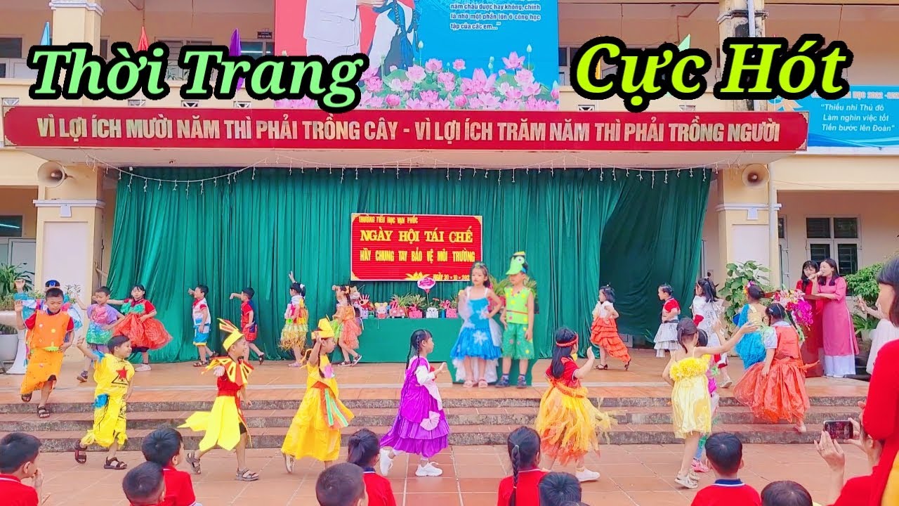 Cực HOT Với Màn Trình Diễn Thời Trang Tái Chế Đặc Sắc Nhất Của Học Sinh Trường Tiểu Học Vạn Phúc
