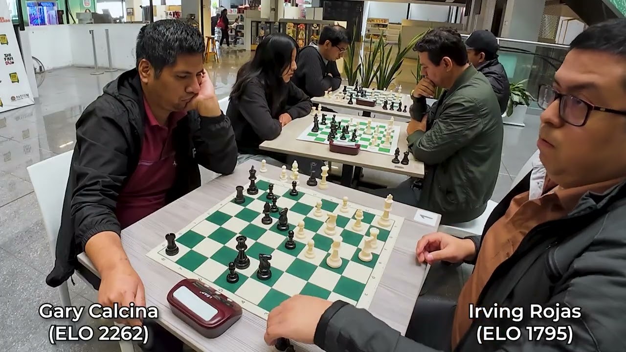 Ronda 4 - Gary Calcina (ELO 2262) vs Irving Rojas (ELO 1795). Rápidas