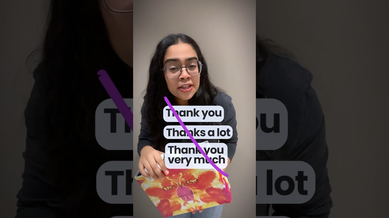 Avoid Saying &lsquo;Thank You&rsquo; When You Receive A Gift! 🎁 Learn Advanced English Phrases #learnenglish