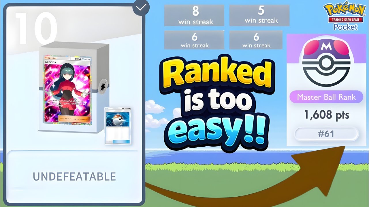 GLOBAL TOP 60!! How I easily destroyed RANKED in POCKET TCG. 