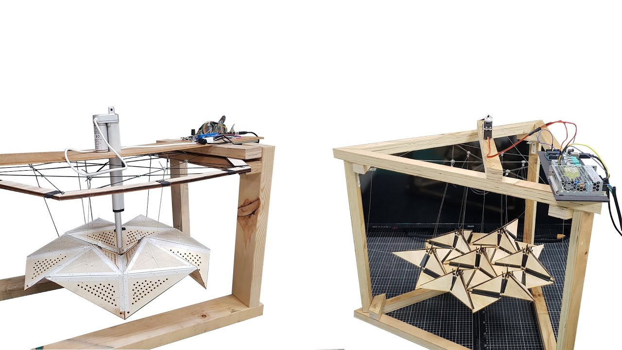 Kinetic Origami Surface - Arduino Integrated Prototype