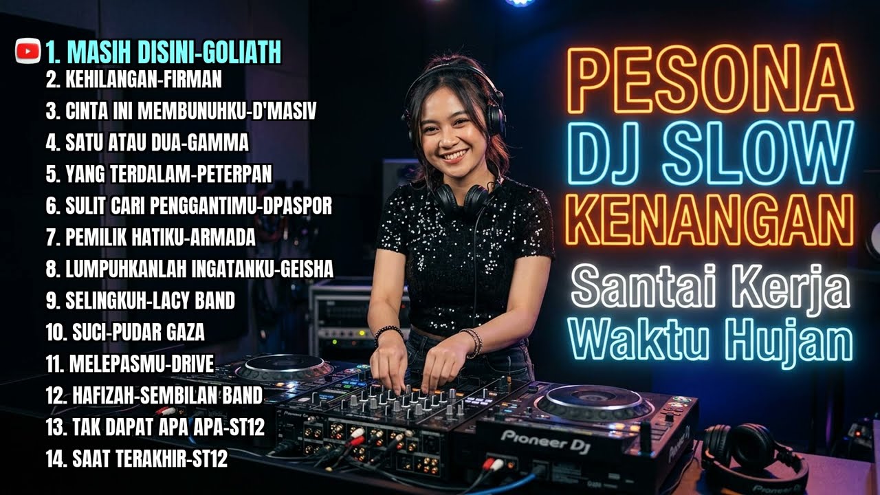 PESONA DJ SLOW KENANGAN - Santai Kerja Waktu Hujan (Masih Disini, Kehilangan)