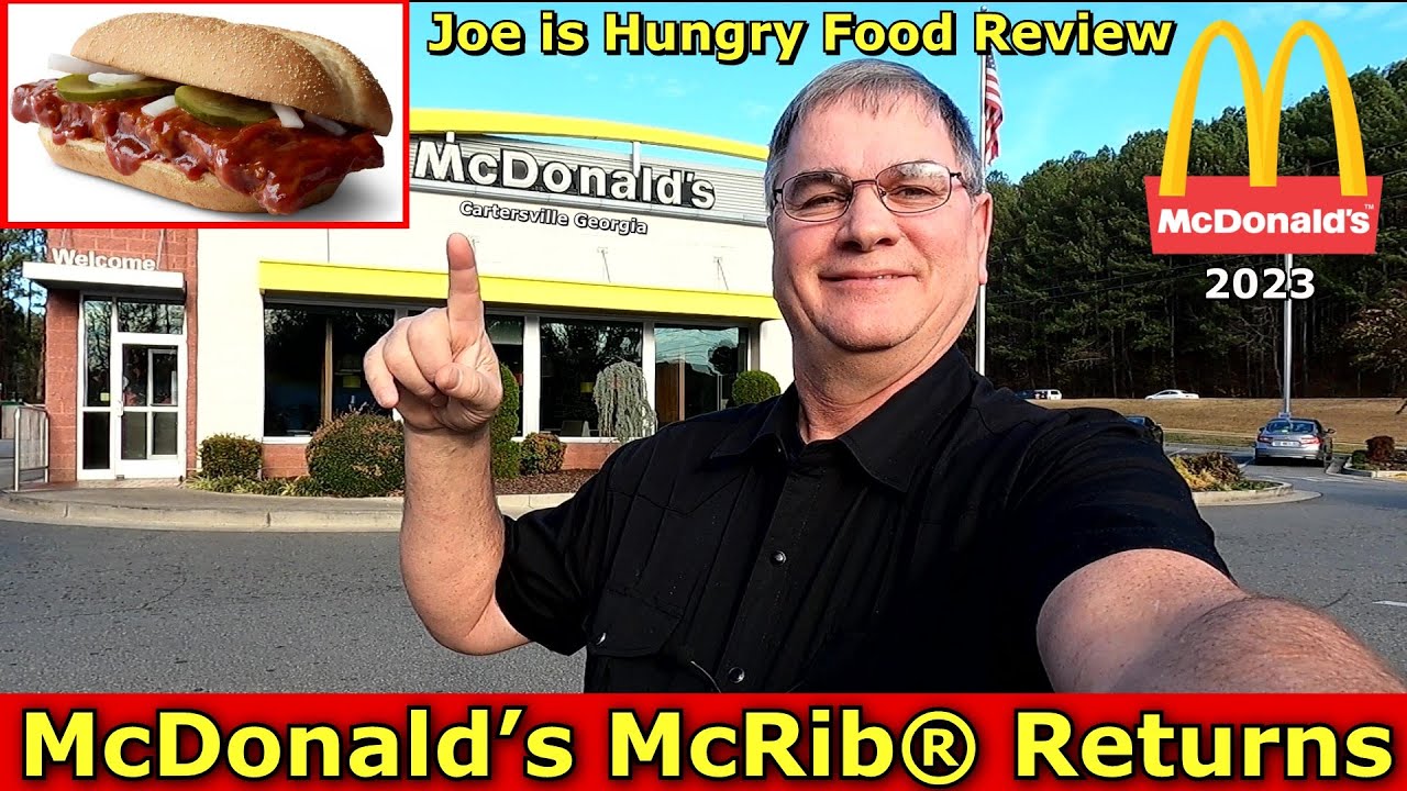 Обзор McRib® от McDonald’s | Джо голоден 🥪🐷🧄🍞