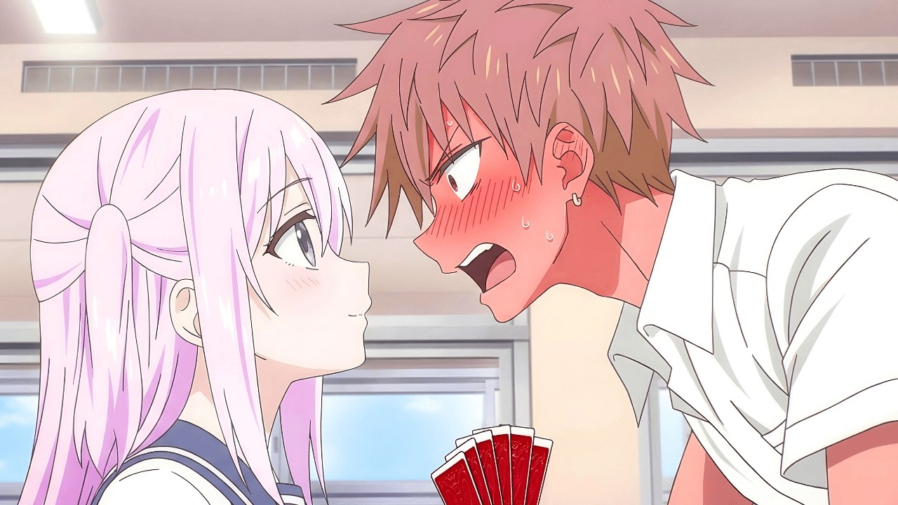 He tries to crack her poker face but he’s the one burning red | Full