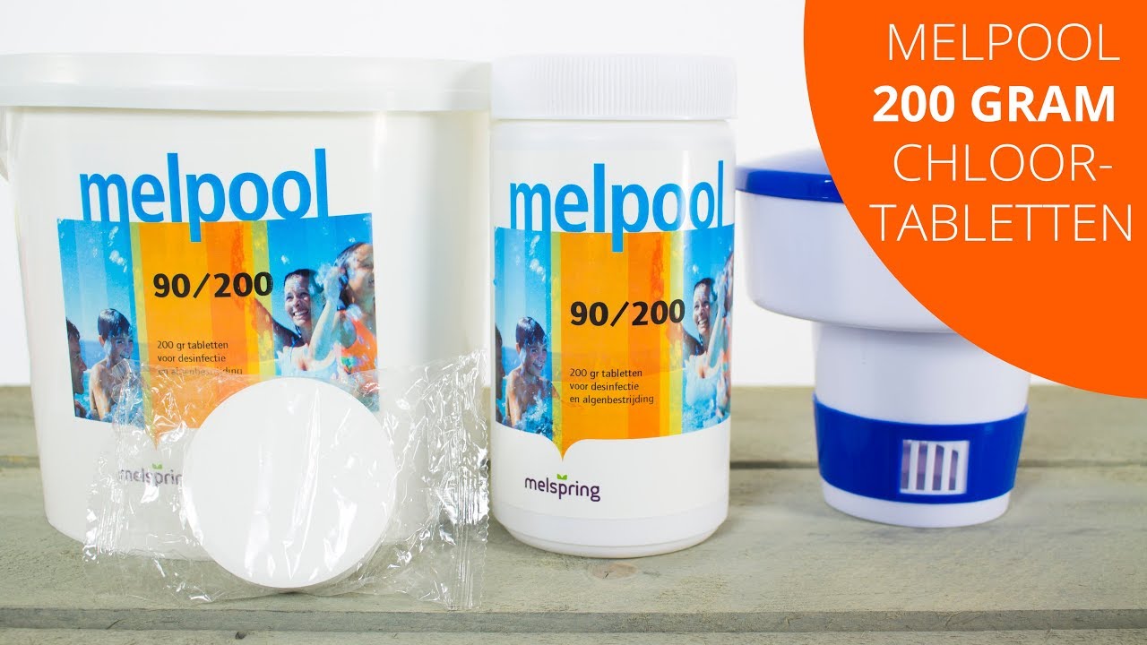 Melpool 200gram Chloortabletten Pooltopper - Zwembad - PRODUCTVIDEO TOPPY