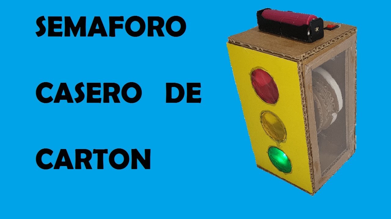Construccion de Semaforo Casero de Carton