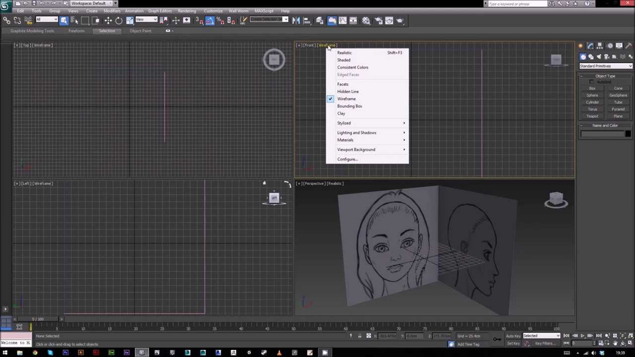 3D Face Modeling 02 - Setting Up Reference Planes