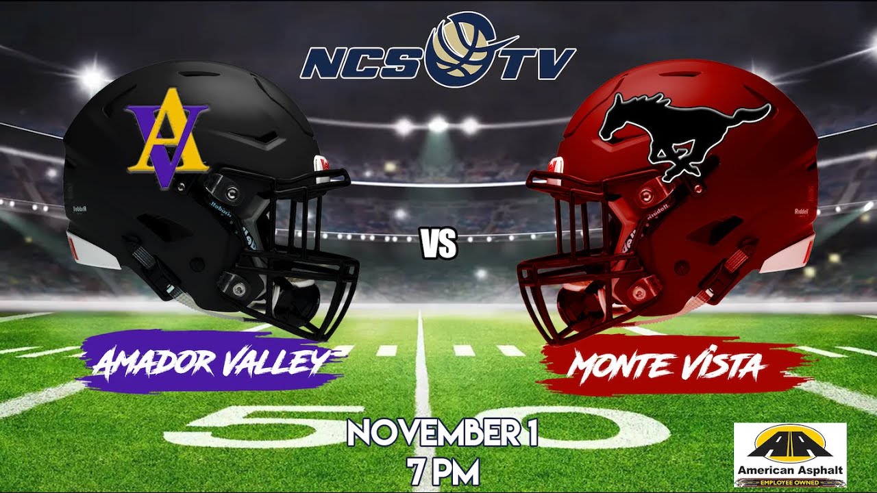 Amador Valley vs Monte Vista High School Football LIVE 11/1/24