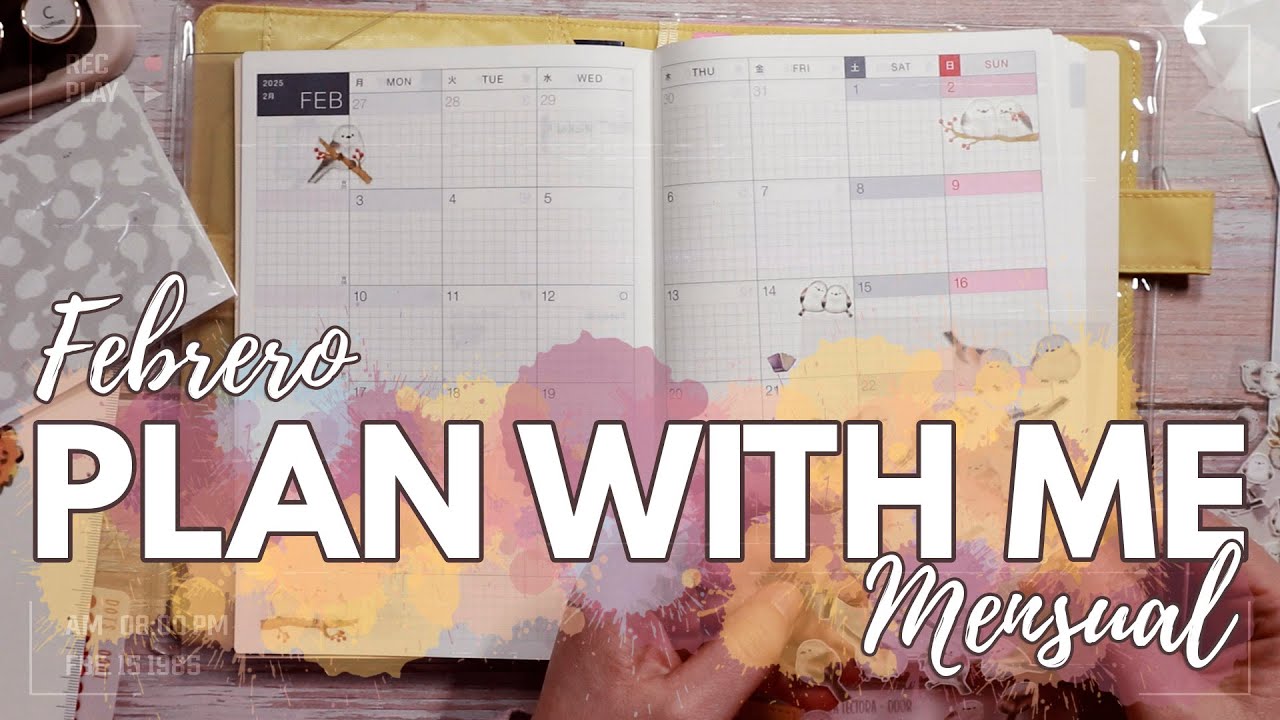 📆✨ Plan With Me: Febrero en mi Hobonichi! Calendario mensual y decoraci&oacute;n 🖊️💕 #Planner #Papeler&iacute;a