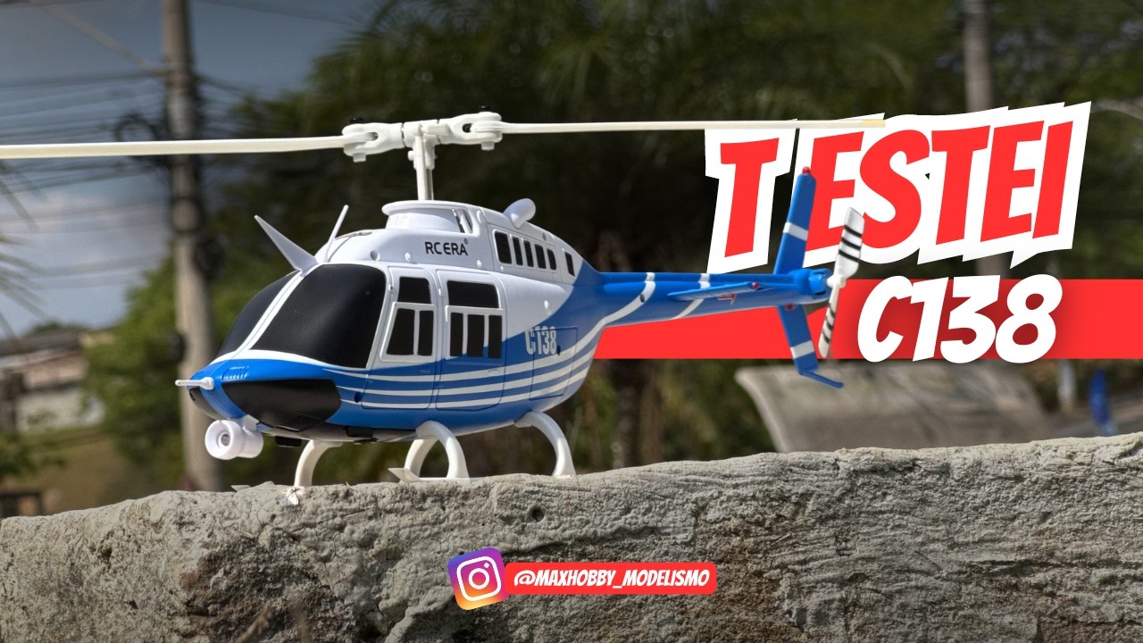 Testei: Helicóptero de controle remoto RC ERA C138 Bell 206