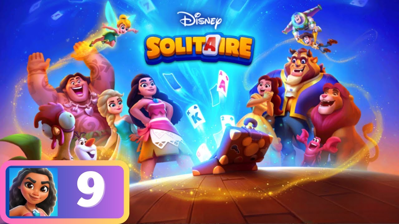 Disney Solitaire - Scene 9: Cinderella - Gameplay