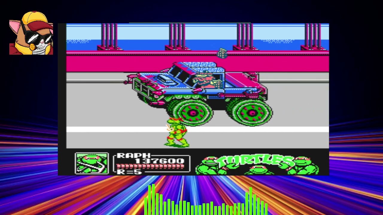 TMNT THE MANHATTAN PROYECT 1CC NES