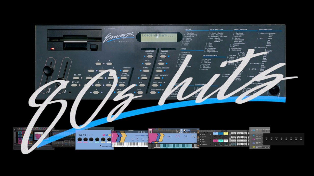 80s hits - How to get instant 80s drum sounds (in any software or hardware).