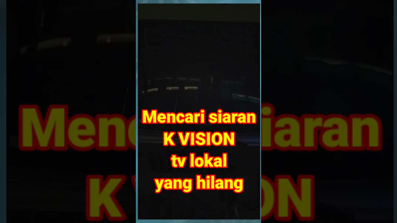 Cara mencari siaran K VISION #Shorts