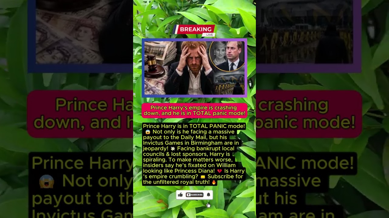 Prince Harry IN TOTAL PANIC! Invictus Games Crisis & Daily Mail Payout! 😱