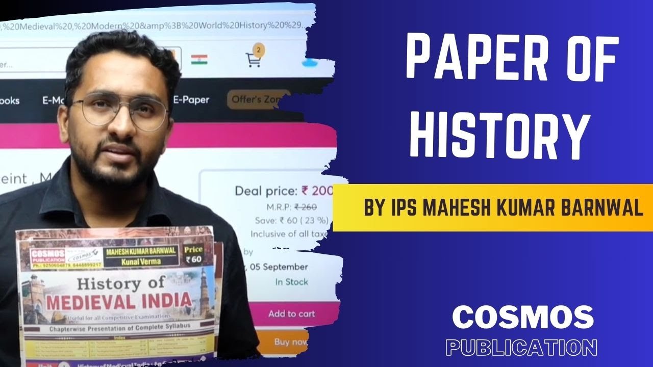 History paper of cosmos publication 📚(Ancient /Medieval/Modern /World )