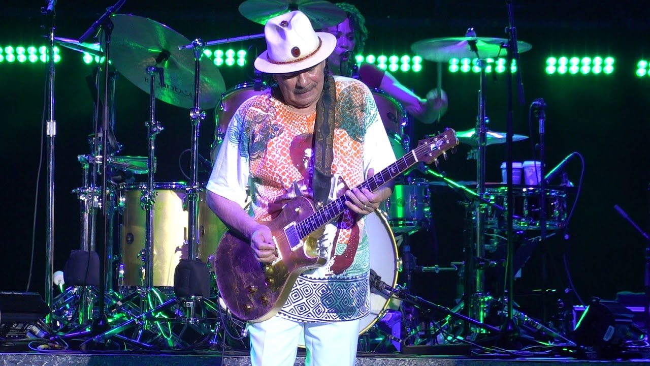 Santana Live 2019 🡆 Soul Sacrifice ⬘ Jin-go-lo-ba ⬘ Evil Ways/Love Supreme 🡄 July 7 - Woodlands, TX
