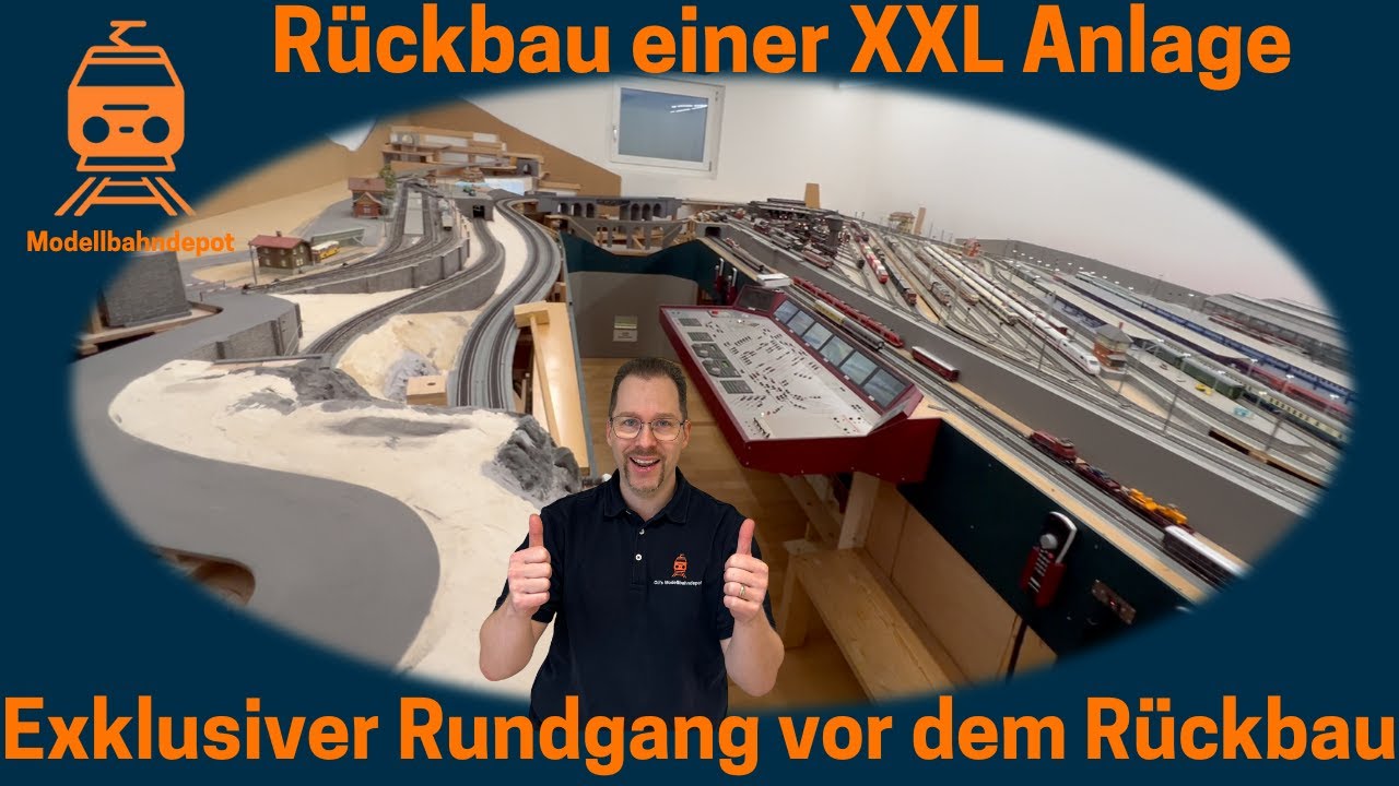 Depotblick: XXL Modellbahnanlage Abbau in 2 Zimmer Ende einer Ära nach 20 Jahre Bauzeit
