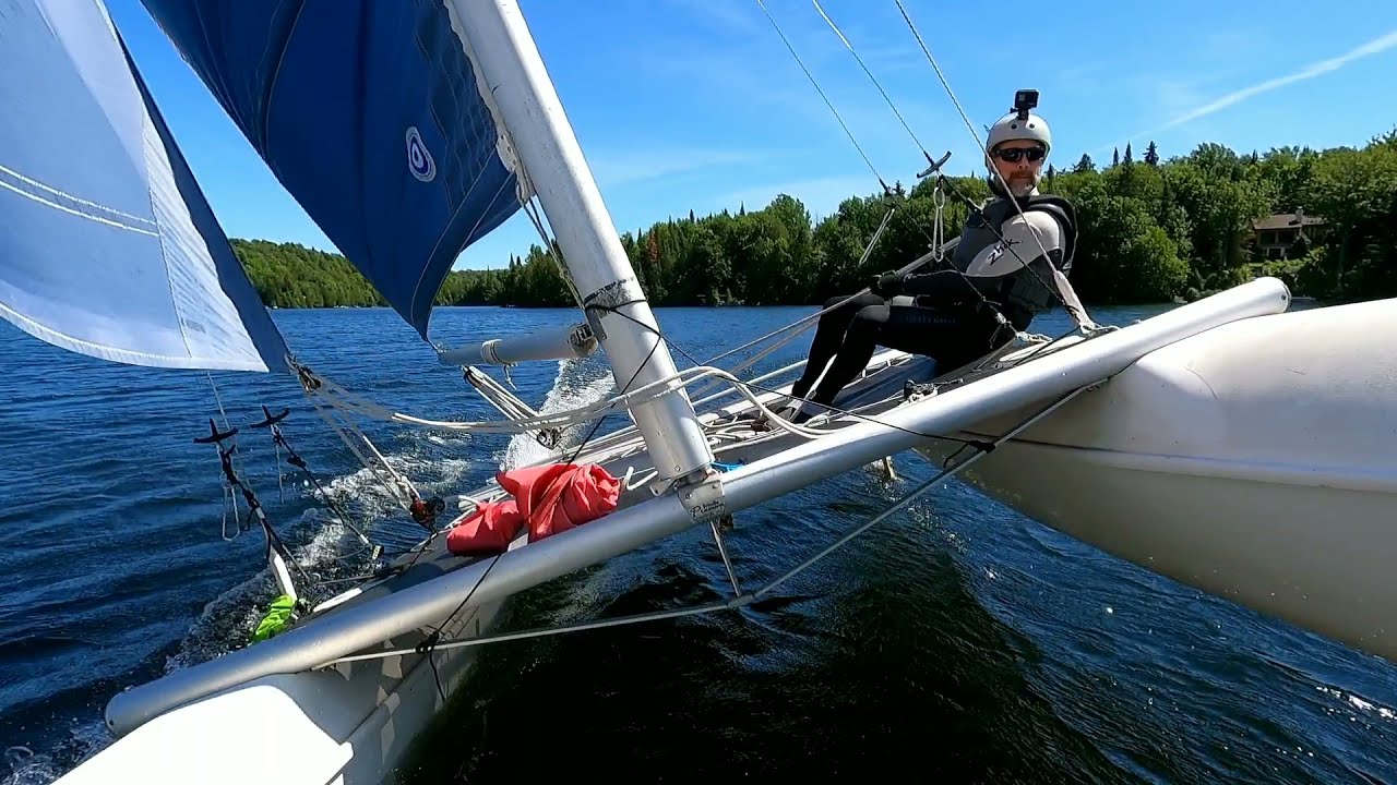 Sailing the Prindle 16 in Champagne Sailing Wind